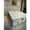 Pat + Saltea gratis Moonlight, bej - 160x200 cm, cu LED, port USB și lada depozitare picture - 14