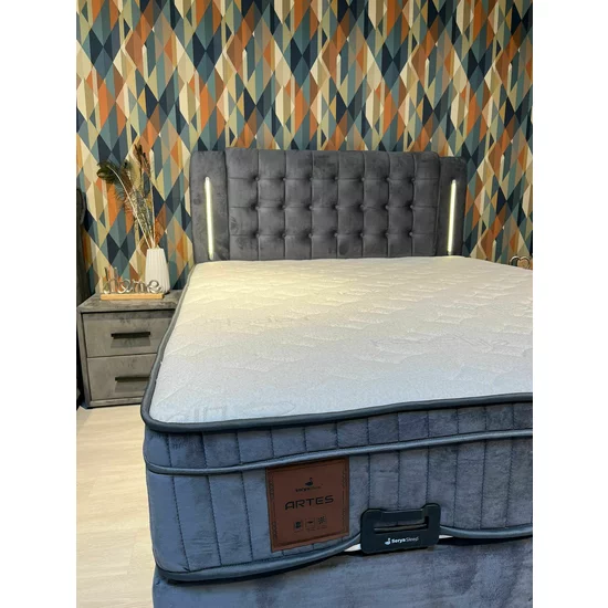 Set pat+ Saltea gratis Serenity GRI 160x200 cm picture - 2