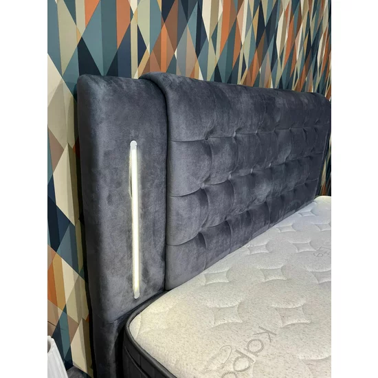 Set pat+ Saltea gratis Serenity GRI 160x200 cm picture - 4