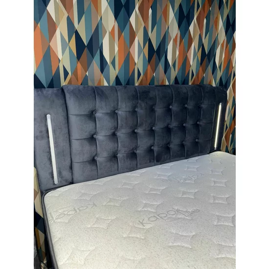 Set pat+ Saltea gratis Serenity GRI 160x200 cm picture - 5