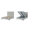 Set pat+saltea Amsterdam Crem 160/200 cm picture - 2