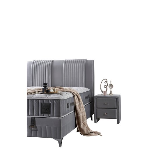 Set Pat+Saltea Belfast 160x200 Gri picture - 4