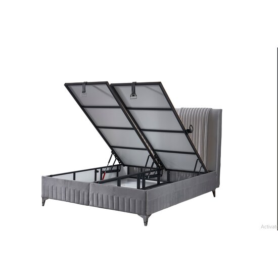 Set Pat+Saltea Belfast 160x200 Gri picture - 2