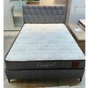 Set Pat + Saltea Comfort, ladă depozitare, somieră rabatabilă, topper confort, structură metal + lemn + PAL, tapițerie stofă premium, 160x200 cm, Gri picture - 10
