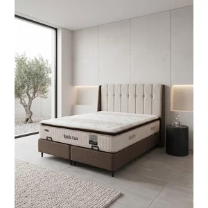 Set pat+saltea gratis Star- 160x200 cm, culori personalizabile,  somiera rabatabila si lada de depozitare