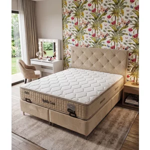 Set pat+saltea gratis Shine - 160x200 cm, culori personalizabile,  somiera rabatabila si lada de depozitare