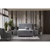 Set pat+saltea Gratis Sensitive 180/200 cm  gri cu somieră rabatabilă, ladă depozitare și saltea inclusă, înălțime 30 cm picture - 2