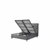 Set pat+saltea Gratis Sensitive 180/200 cm  gri cu somieră rabatabilă, ladă depozitare și saltea inclusă, înălțime 30 cm picture - 5