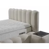 Set pat+Saltea Gratis  tapițat Madonna 180x200 cm crem cu somieră rabatabilă, ladă depozitare și saltea inclusă picture - 11