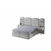 Set pat+Saltea Gratis tapițat Vizyon XXL  160x200 cm crem cu somieră rabatabilă, ladă depozitare picture - 4