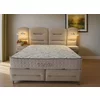 Set pat+Saltea Gratis tapițat Vizyon XXL  160x200 cm crem cu somieră rabatabilă, ladă depozitare picture - 1