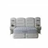 Set pat+Saltea Gratis tapițat Vizyon XXL  180x200 cm crem cu somieră rabatabilă, ladă depozitare picture - 2
