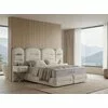 Set pat+Saltea Gratis tapițat Vizyon XXL  180x200 cm crem cu somieră rabatabilă, ladă depozitare picture - 1