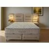 Set pat+Saltea Gratis tapițat Vizyon XXL  200x200 cm crem cu somieră rabatabilă, ladă depozitare picture - 7