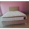 Set Pat + Saltea Lexus, ladă depozitare, topper integrat, structură metal + lemn + PAL, tapițerie stofă premium, 160x200 cm, Bej picture - 15