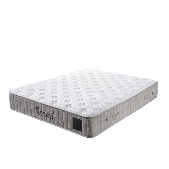 Set Pat + Saltea Monart Cu Ladă Depozitare, Stofă Premium, 160x200 cm, Crem picture - 4