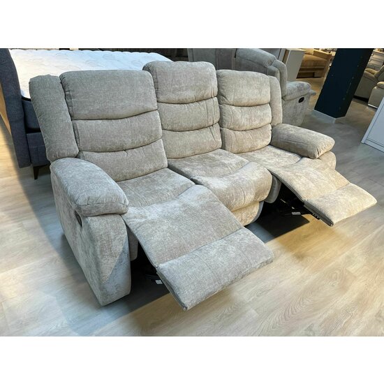 Set Recliner Relax 3+1+1 Bej picture - 4