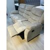 Set recliner Relax 3+1+1, canapea și două fotolii cu funcție de relaxare, tapițerie catifelată, bej picture - 8