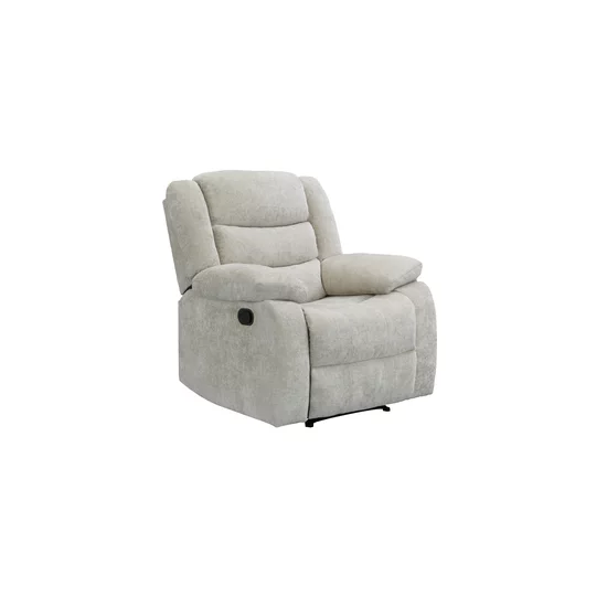 Set recliner Relax 3+1+1, canapea și două fotolii cu funcție de relaxare, tapițerie catifelată, bej picture - 10