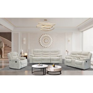 Set Recliner Relax 3+2+1 Gri/Crem