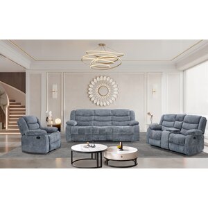 Set Recliner Relax 3+2+1 Gri/Crem picture - 2