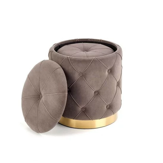 Set Tabureți Polly, Tapițerie Catifelată, 40x44 cm, Gri picture - 3