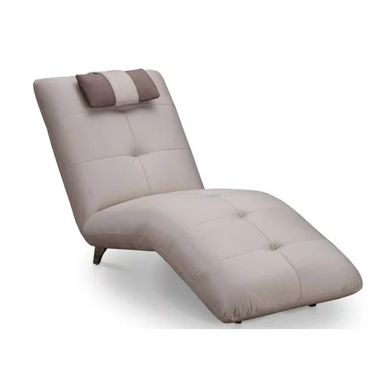 Fotoliu șezlong Rubin, design relaxare, cadru lemn esență tare și PAL, arcuri sinusoidale și poliuretan, picioare metalice H 8,7 cm, 133x166 cm, bej, personalizabil picture - 3