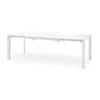 Masă Stanford XI extensibilă, MDF lucios și oțel vopsit, 130-250x80x76 cm, alb picture - 4