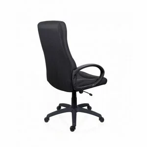 Scaun Stilo, ergonomic, piele ecologică de calitate, 66x49x116-125 cm, negru