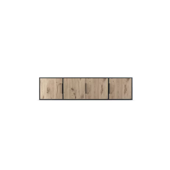 Suprapozabil Lati D4, extensie pentru dulap, PAL melaminat, 45x196x57 cm, Stejar Wotan/Cașmir picture - 5
