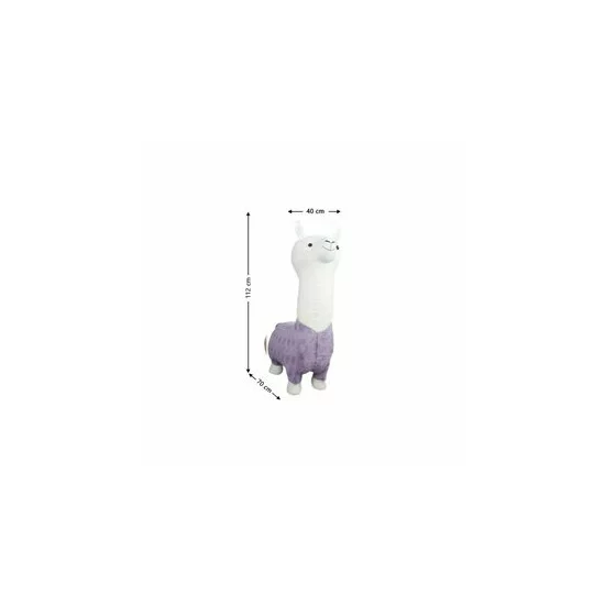 Taburet copii Alpaca, design jucăuș cu tapițerie moale, 70x40x112 cm, violet picture - 2