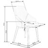 Scaun Toledo Crem 51x55x82 cm picture - 5