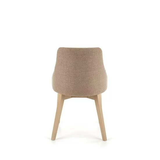 Scaun Toledo, tapițerie confortabilă, stofă + cadru metalic, 51x55x82 cm, bej / stejar picture - 4