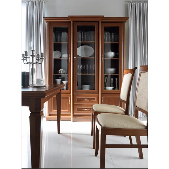 Vitrină Sonata 3W/2S, design elegant, spațiu depozitare generos, cadru MDF, PAL laminat, 168x50x205 cm picture - 3