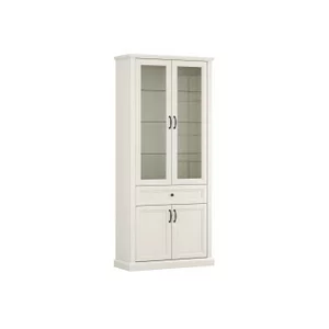 Vitrina VERONA 2W2D1S -  938x210x38 cm, material PAL si MDF, culoare cashmere