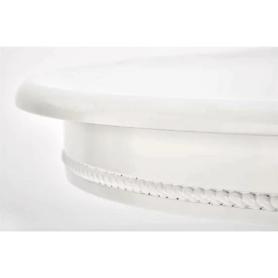 Masă William extensibilă, blat MDF, picioare lemn masiv, 90-124x90x75 cm, alb picture - 6