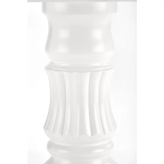 Masă William extensibilă, blat MDF, picioare lemn masiv, 90-124x90x75 cm, alb picture - 8