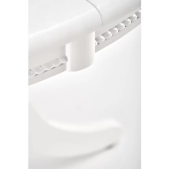 Masă William extensibilă, blat MDF, picioare lemn masiv, 90-124x90x75 cm, alb picture - 7