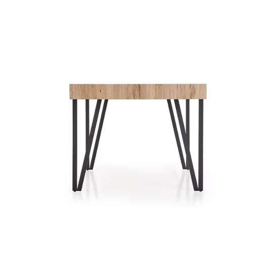 Masă Yohann, MDF laminat și oțel mat, 170x90x76 cm, stejar San Remo/negru picture - 5