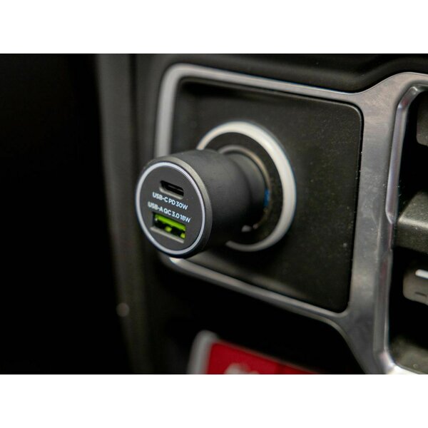 Incarcator auto Quad Lock® 48W - USB-C PD + USB-A QC3.0 picture - 2