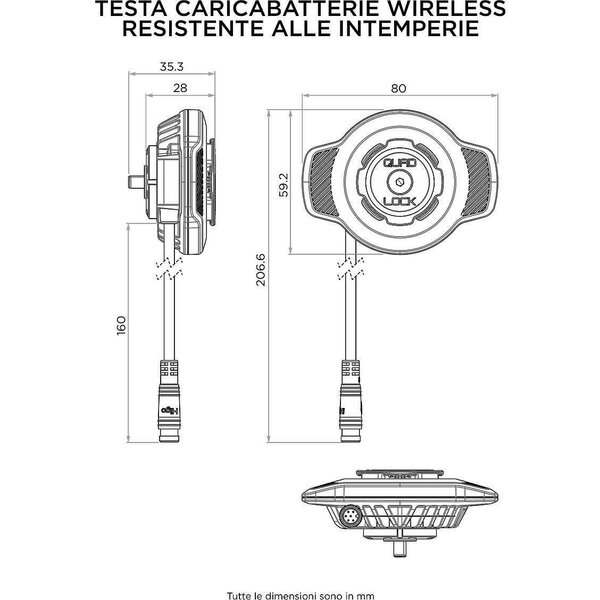 Incarcator wireless impermeabil USB Quad Lock® picture - 2