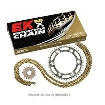 Kit de lant EK Supreme QX-Ring MVXZ 15/46T Auriu/Auriu, GAMA NOUA 100KAW007SNG