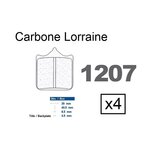 Placute frana fata 1207 XBK5 CARBONE LORRAINE (4 bucati in kit)