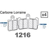 Placute frana fata 1216 XBK5 CARBONE LORRAINE (4 bucati in kit)