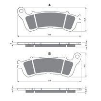 Placute frana fata 257 AD GOLDFREN RESIGILAT