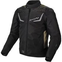 Geaca textil impermabila Macna Durago Negru/Maro/Rosu 3XL