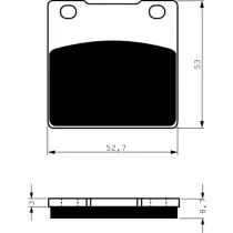 Placute frana spate 016 AD GOLDFREN