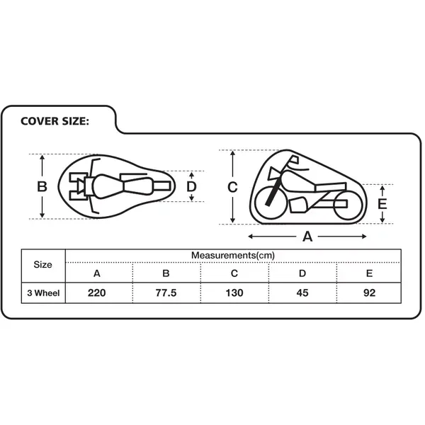 Husa triciclu impermeabila OXFORD AQUATEX MP3/3 Wheeler picture - 2