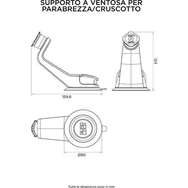 Suport telefon parbriz auto Quad Lock® V6 picture - 7