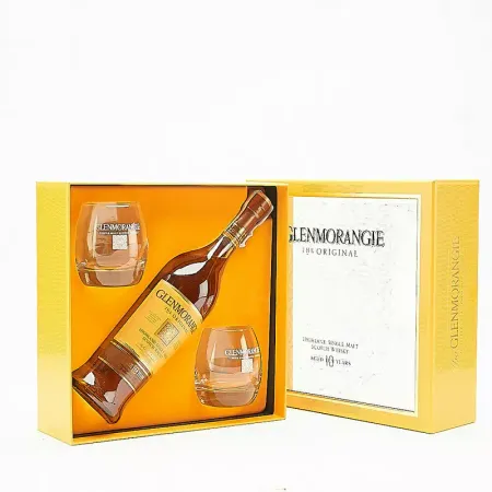Glenmorangie 10 Ani + 2 Pahare Signet Emblem (cutie) 0.7L